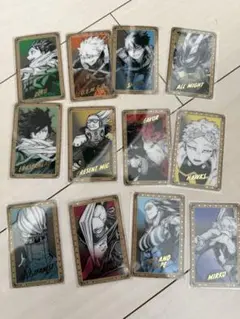 僕のヒーローアカデミア　原画展　箔押しクリアカードコレクション 12枚セット