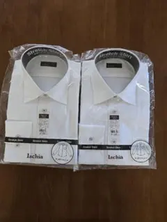 【新品・未使用】ストレッチ長袖ワイシャツ2枚セット