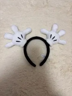 ディズニー ミッキー手型カチューシャ