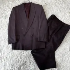 JABLOT ✨80.90.vintageダブル 昭和レトロ スーツ こげ茶