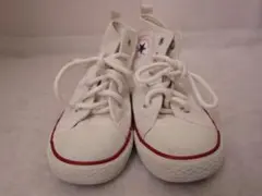 コンバース オールスターハイ　白　19㎝　　ファスナー付　　ok2211B