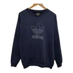 90s アディダス　ビンテージスウェットトレーナー　USA製　トレフォイルロゴ