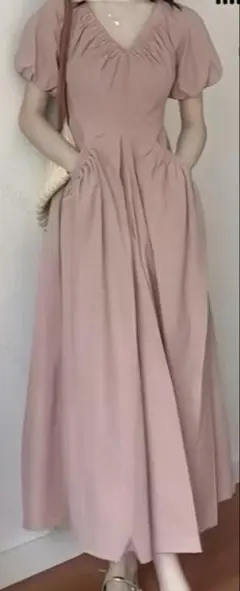 Her lip to Catalina Back Ribbon Dress - メルカリ