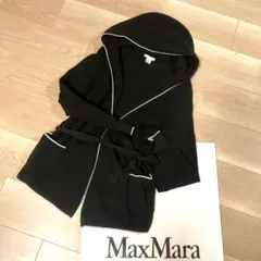 売約済み　MaxMara フード付きカーディガン 黒