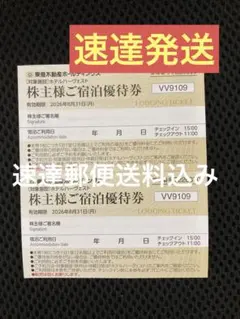 2枚速達★東急不動産　株主優待ハーヴェスト リゾートホテル宿泊優待券 ハーベスト