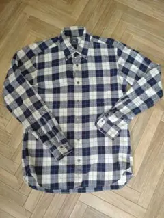 BEAMS チェック柄 長袖シャツ M