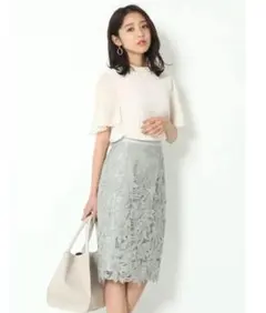 新品未使用　ジャスグリッティー　レーススカート　1 ミント