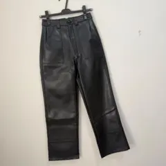 アリシアスタン Brushed Back Eco フェイクレザーパンツ 裏起毛のサムネイル