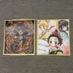 鬼滅の刃 WEBSHOPくじ アクリル色紙 竈門炭治郎 嘴平伊之助 我妻善逸