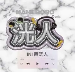 【メル便】西洸人 INI ネームボード ネムボ