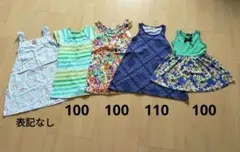 子供　100　ワンピース　女の子　花柄　まとめ売り　夏