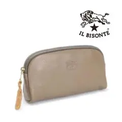 IL BISONTE レザー ポーチ グレーのサムネイル