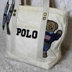 ポロラルフローレン ポロベア ミニトートバッグ ワッペン 刺繍
