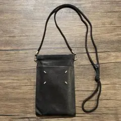 Maison Margiela ブラック スマホショルダーバッグ