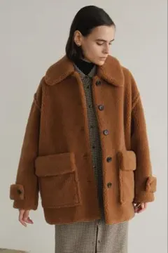 CLANE（クラネ） RIDGE POCKET BOA OVER COAT