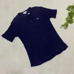 896 LACOSTE 【M】ネイビー ポロシャツ クラシックフィット