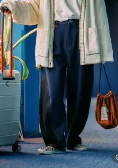 ◆新品◆[be with M] Misayo デニムパンツ インディゴ Lサイズ ニコアンド［be with M］ Misayo デニムパンツ インディゴL