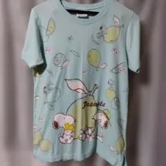 PEANUTS スヌーピー 半袖Tシャツ ライトブルー