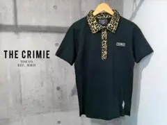 THE CRIMIE クライミー レオパード切替 ポロシャツ S 半袖シャツ 黒のサムネイル