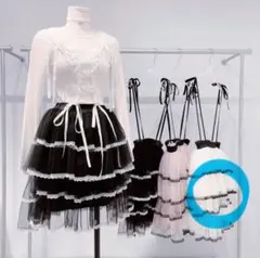 lillilly アニバーサリーミニスカート白