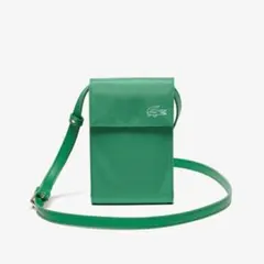 LACOSTE ソリッドナイロン スマホ＆ウォレットポーチ