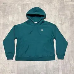 champion リバースウィーブ　パーカー　短丈　レディースにも　S M