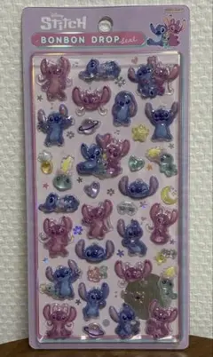 正規品　スティッチ ボンボンドロップシール　ディズニー