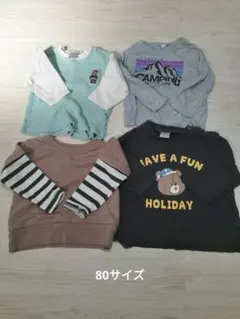 ベビー　80サイズ　長袖Tシャツ　薄手