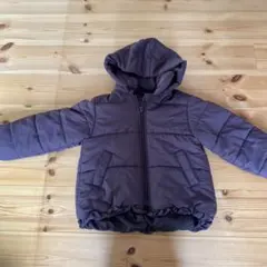 美品SERAPH ダークブラウン 中綿コート 120