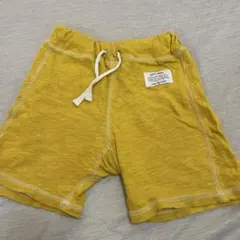 イエロー 半ズボン ポケット付き