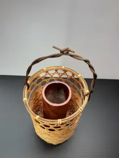 花籠  花器 花瓶 一輪挿し 竹篭 カゴ