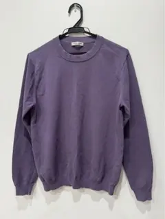UNITED ARROWS パープル ニットメンズM スタイリストお勧め