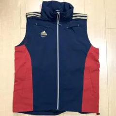 未使用✨2XO✨アディダス プロフェッショナル ジップ　ベスト ノースリーブ 赤