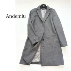 Ｙ*N様 ロングコート　ウール　レディース　テーラード 美品　グレー　✴︎73