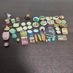 シルバニアファミリー ミニチュア小物まとめ 食器 パン 野菜 トースター