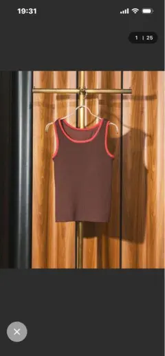 ROSE BAD★KNITTED RIB TANKTOPのサムネイル