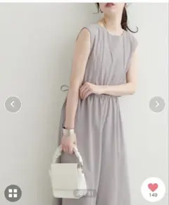 natural couture バックシャーリングロンパースのサムネイル
