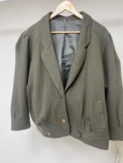 オリーブグリーン ダブルブレストジャケット