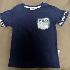 【まとめ買いがお得】FILA ネイビー ロゴ Tシャツ110サイズ 半袖