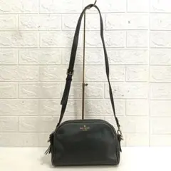 kate spade 黒 レザー ショルダーバッグ　上67