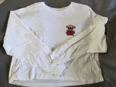 gu コラボ　ミッキー　長袖Tシャツ ロンT　サイズM　白