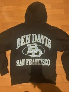 BEN DAVIS パーカー ダークブラウン ブラック