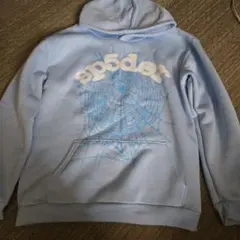sp5der パーカー ライトブルー