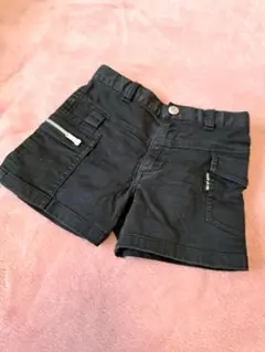 コムサイズム キッズ 黒 ショートパンツ 90