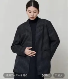 TODAYFUL Collarless Twill Jacket 38 - メルカリ