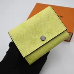 ルイヴィトン ヘリテージ 三つ折り財布 ヴィクター グリーン 限定