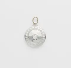 agete アガット ダイヤ K10 silver ネックレスチャーム