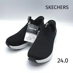 未使用❗️スケッチャーズ　スリップインズ　スリッポン　ブラック　24.0 厚底