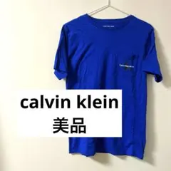 Calvin Klein 青　ポケットティシャツ