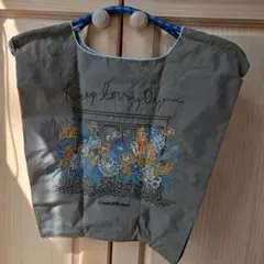 ボール&チェーン☆折り畳みエコバッグ☆コスメキッチンコラボ・グレー